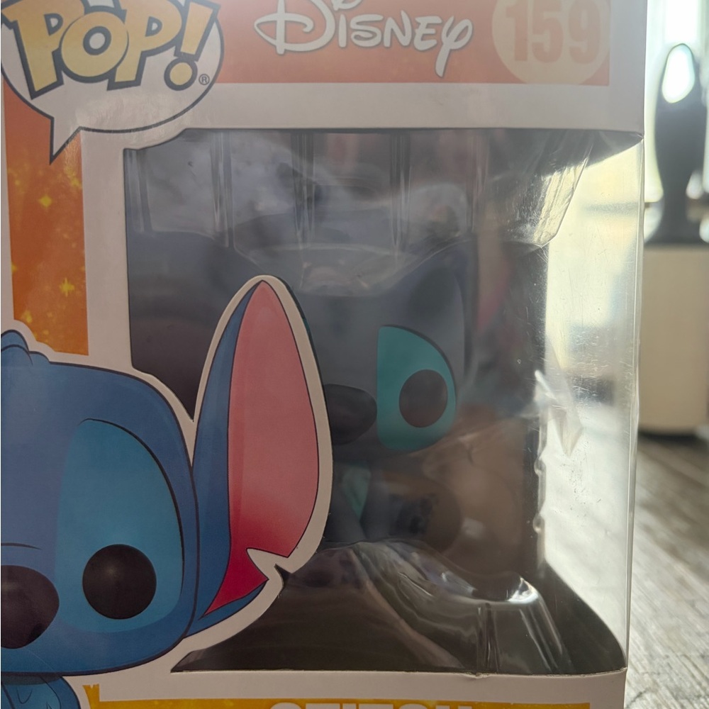 Disney Stitch Collectible Figure in Blue and Pink Accents